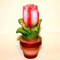 Силиконовая форма "Тюльпан в горшке"3D