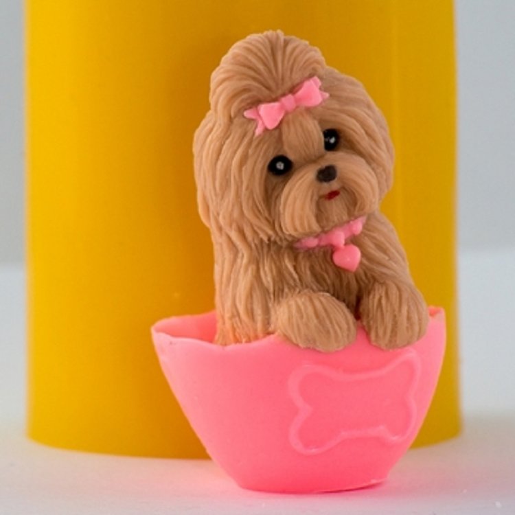 Силиконовая форма "Маленький пёс 3" 3D